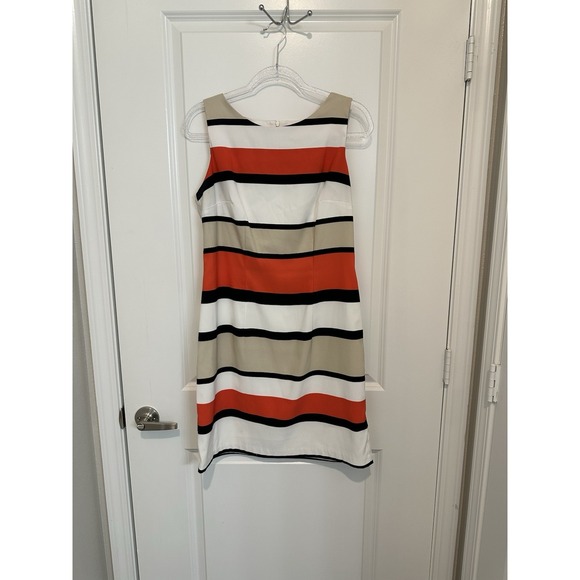 ALYX Limited Sheath Dress Bundle Size 12 Black Classic & Striped Colorblock Work - Picture 5 of 12